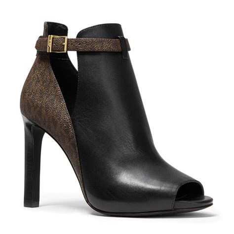 michael kors lawson open toe bootie|michael kors open toe booties.